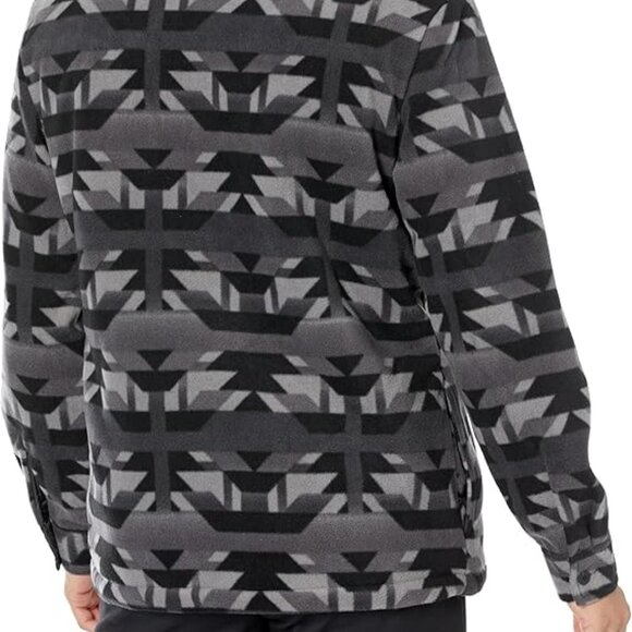 NWT UNIONBAY Men’s Woodsman Microfleece-Lined Flannel Shirt Jacket Pewter Size L - Picture 2 of 2